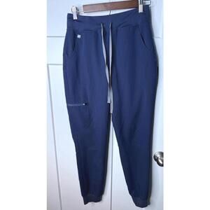 Figs scrub jogger pants in navy size small excellent condition